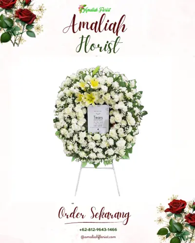 Krans Bunga Duka Cita di Tenajar Kidul